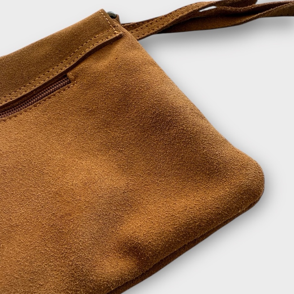 Loowie Suede Buckle Crossbody Bag - Picture 6 of 8